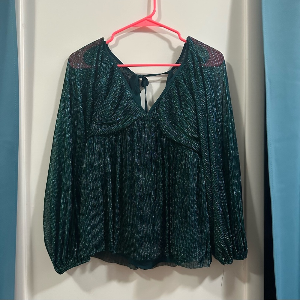 Express Metallic Blouse
